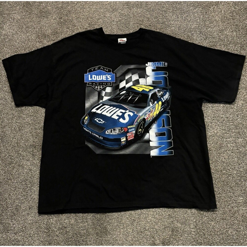 VINTAGE 2004 JIMMY JOHNSON #48 LOWES‎ NASCAR RACING CHAMPIONS T-SHIRT XL